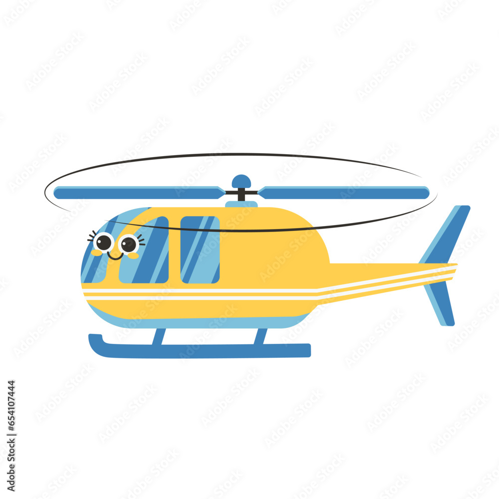 Yellow Bright Playful Helicopter | Cute Transportation Yellow Bright Playful Helicopter | Cute Transportation
