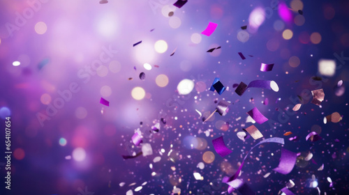Celebration and colorful confetti party abstract background
