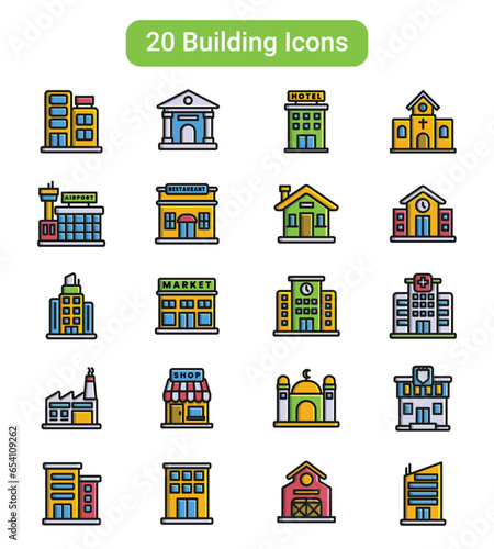 20 Building Icons