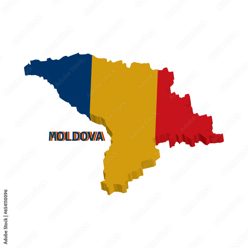 Fototapeta premium Moldova map icon