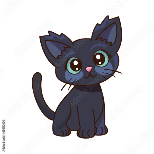 cat mascot black