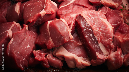 Close up fresh meat.
