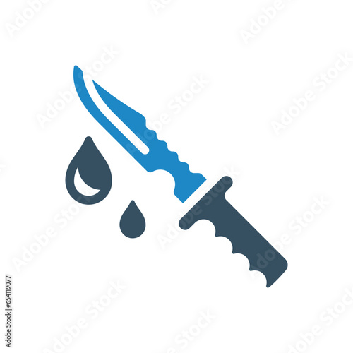 knife icon vector illustration photo
