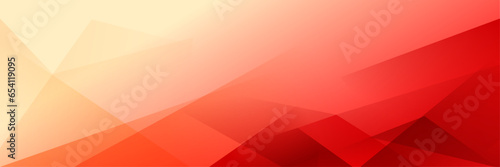 Abstract orange gradient Red Geometric banner design background.