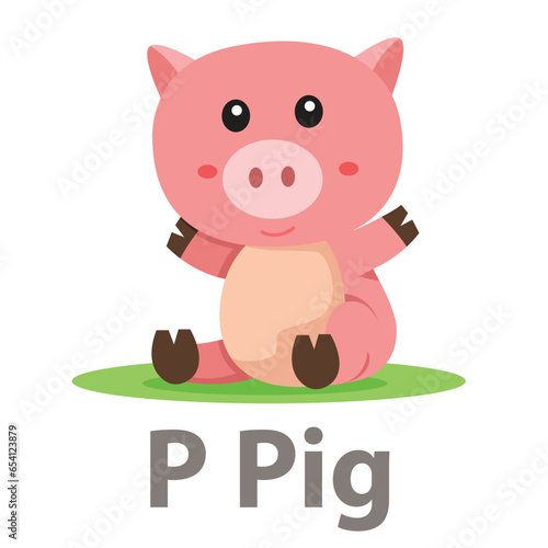 Illustrator of P Pig animal