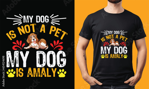 dog t shirt design photo