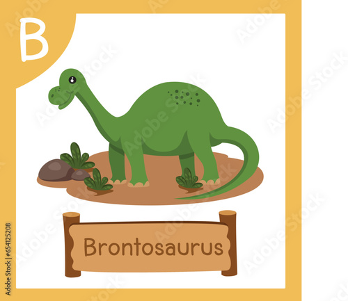 Illustrator of B for Dinosaur brontosaurus
