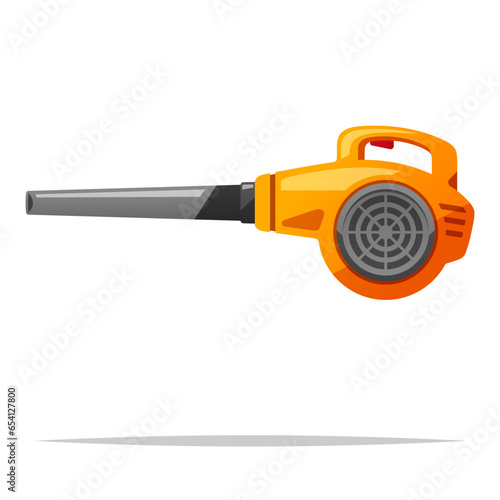 Leaf blower vector isolated illustration