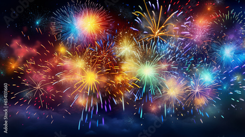 Wallpaper Mural Vibrant Sparkler - New Year's Celebration Background Torontodigital.ca