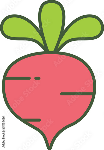 fruit  flat icon vector design element 