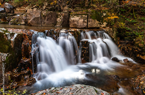 waterfalls in autumn