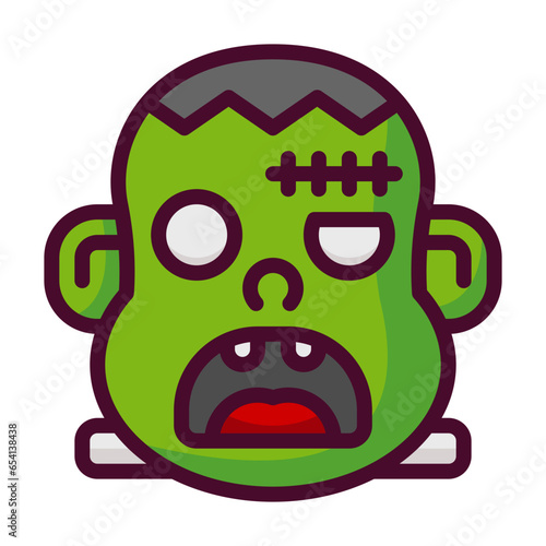 Frankenstein line filled icon