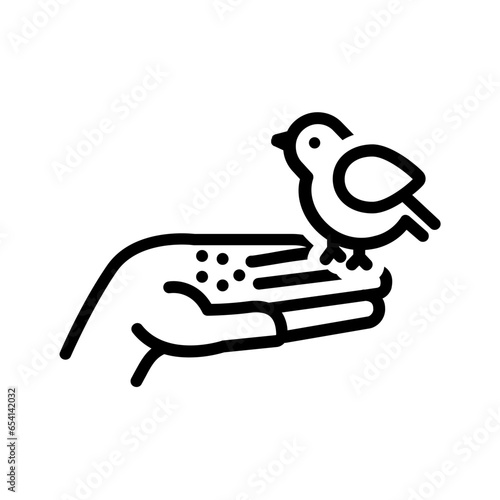 Black line icon for Spring fed