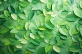 An abstract background with green leaves, creating a refreshing nature-inspired display. Generative AI