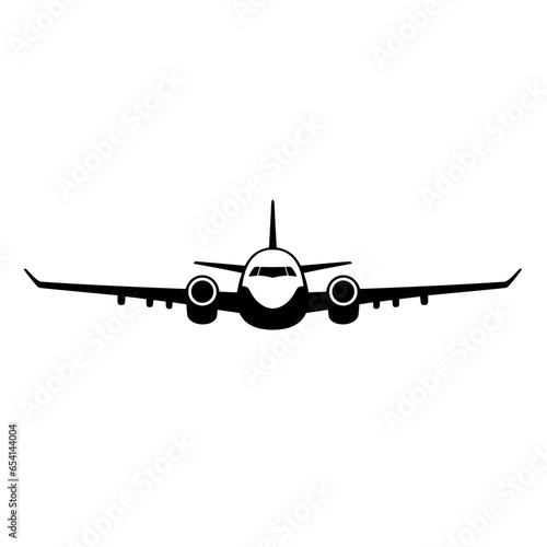 airplanes vector icon on white background, plane logo