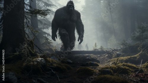The mystical Bigfoot.generative ai
 photo