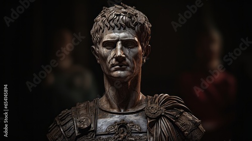 Portrait of emporer Augustus.generative ai 