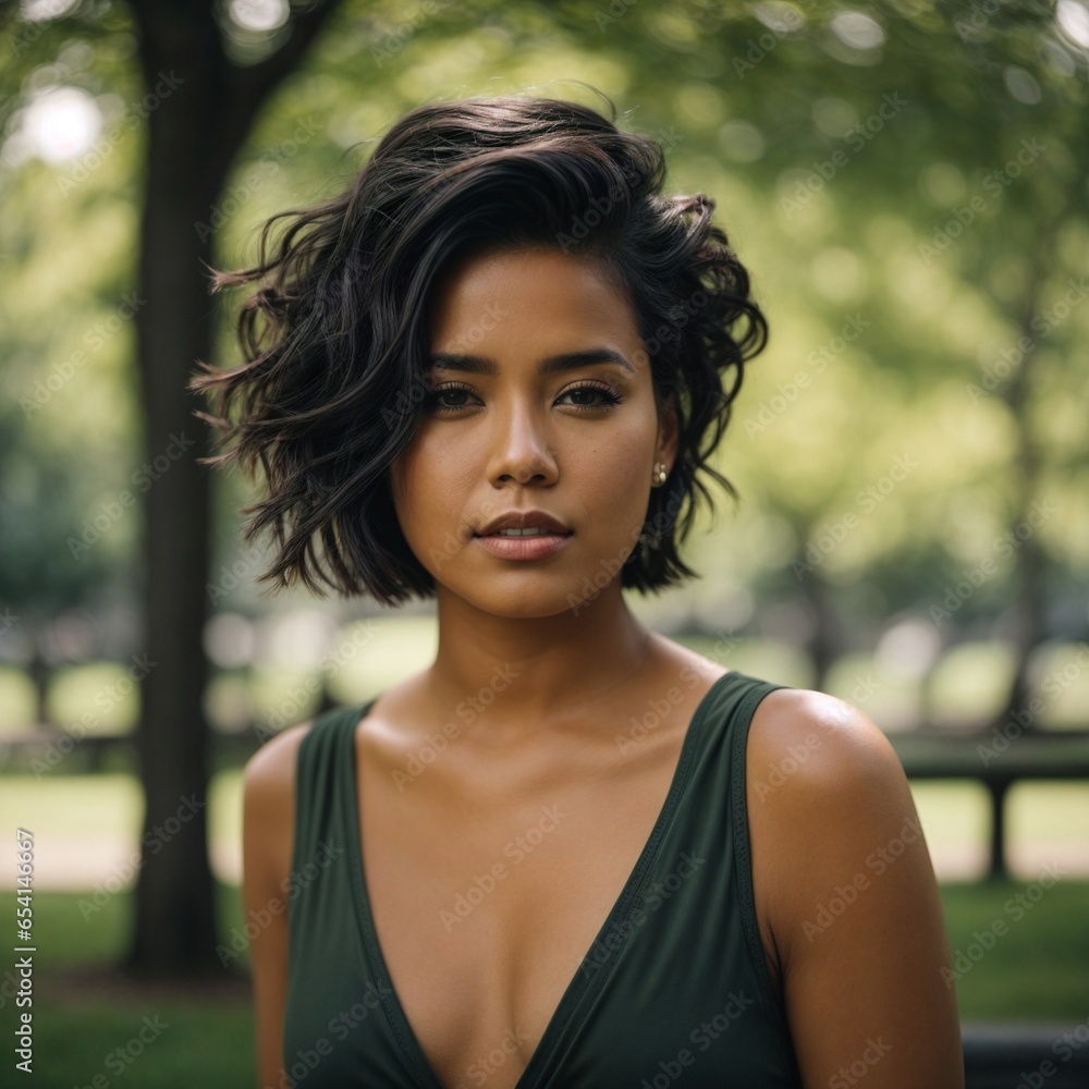 portrait of a black haired woman portrait of a black haired woman