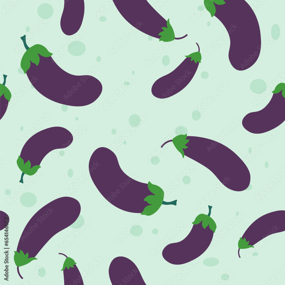 Aubergine or eggplant, natural ingredients print Aubergine or eggplant, natural ingredients print