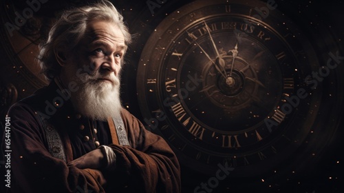 Foto Portrait of astronomer Galileo Galilei.generative ai