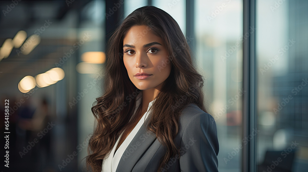 Obraz premium Portrait of a latin businesswoman