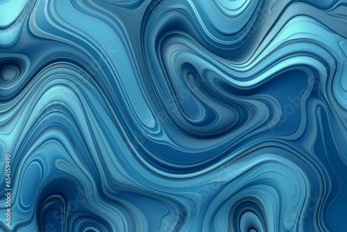 Fluid pattern, dreamy blue background. Generative AI