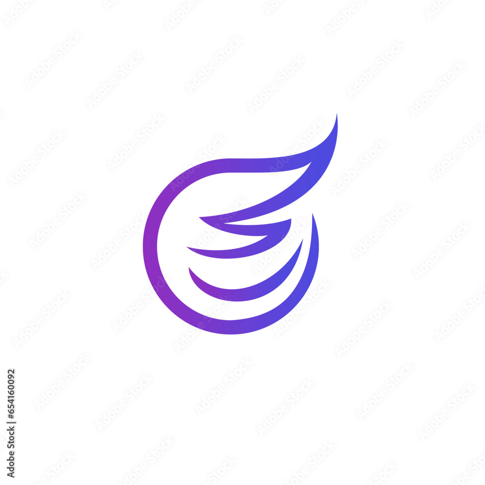 Wings Logo Vector. Bird Logo Design Wings Logo Vector. Bird Logo Design