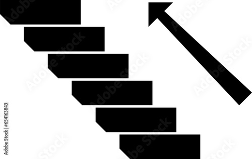 Step up icon.