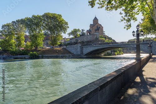 Awesome view of the Virgin Mary Assumption Church of Metekhi photo