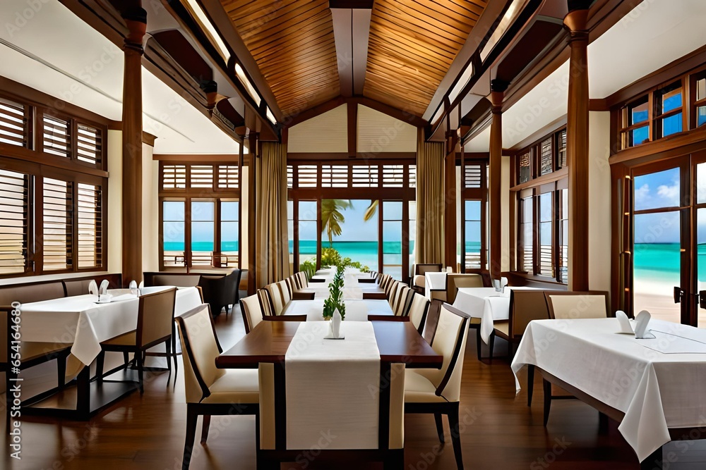 Fototapeta premium interior of a restaurant