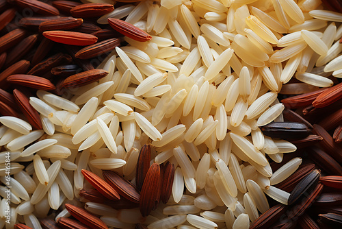 Generative AI - Texture of different rice seeds