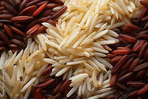 Generative AI - Texture of different rice seeds