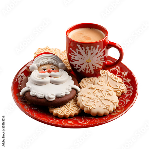 cup of coffee and cookies