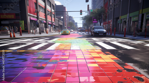 Pedestrian Crossing, Multicolors - LGBT