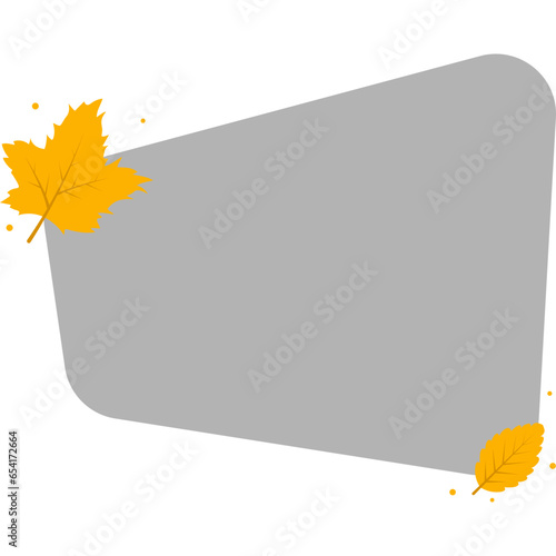 Textbox Transparent with Autumn