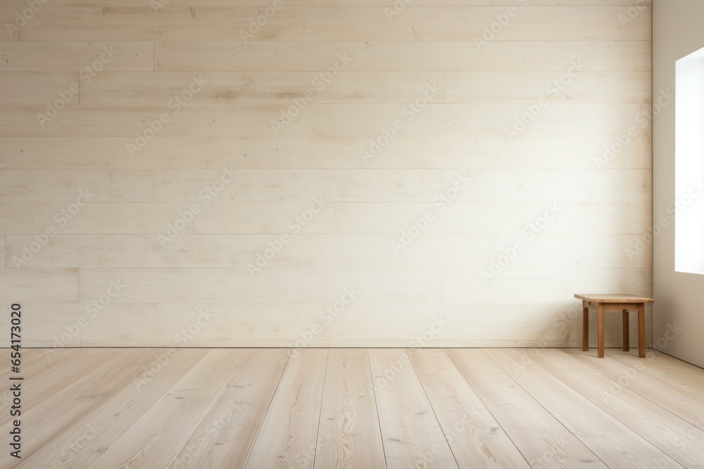 Muji style, Empty wooden room, Cleaning japandi room interior. Muji style, Empty wooden room, Cleaning japandi room interior.