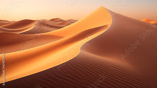 Rippling desert sands under a blazing sun, creating a mesmerizing texture of undulating patterns and shadows