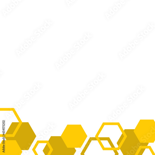 Abstract Hexagon Footer