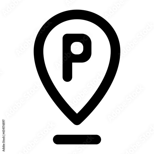 parking area line icon