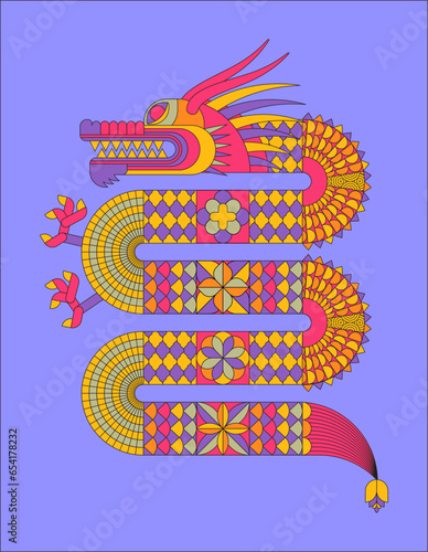 2024 Dragon Lunar Chinese New Year card. Traditional asian character.