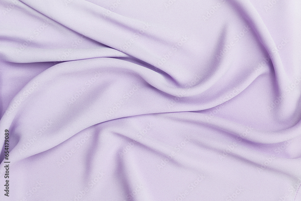 Fototapeta premium Purple waving fabric background, blank purple fabric texture background