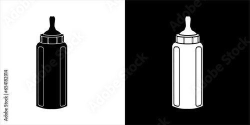 Illustration vector graphics of bottle tits icon