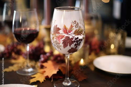 unity cup filled with wine on a decorated table