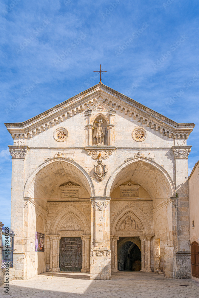 The Sanctuary of Saint Michael the Archangel. Monte Sant'Angelo, Foggia, Apulia, Italy, Europe.