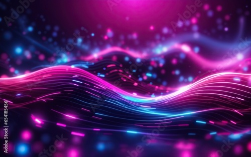 abstract background with glowing lights, futuristic wallpaper, using Generative Ai