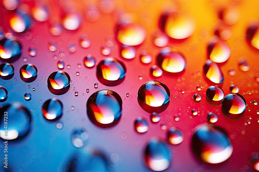 Abstract background with colorful water drops Abstract background with colorful water drops
