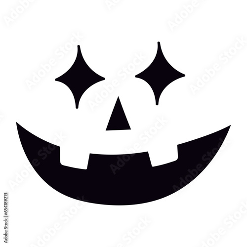 Cute scary Halloween faces for jack pumpkin stencils. Halloween faces for jack pumpkin stencils. Evil pumpkin's eyes and mouths. Spooky creepy funny lantern head stencils