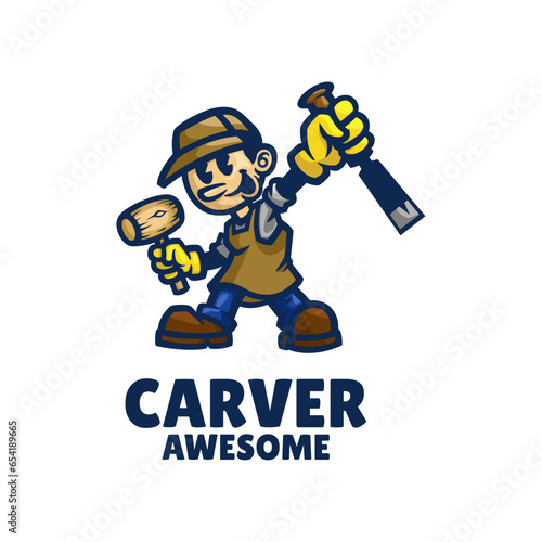 Illustration vector graphic of Carver Logo, good for logo design