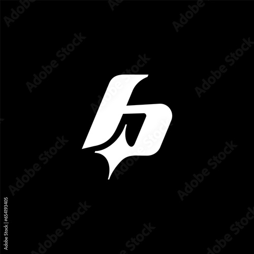 b spark star luxury minimalist logo design