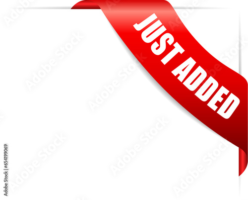Just added vector corner ribbon, web design element
